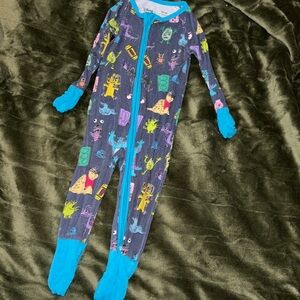 Little Sleepies 6/12 months monsters inc Disney print